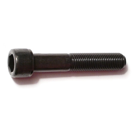 Midwest Fastener 7/16"-20 Socket Head Cap Screw, Socket, Zinc Plated Steel, 2-1/2 in Length, 4 PK 32867